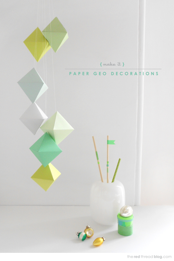 http://www.theredthreadblog.com/geo-paper-christmas-decorations-printable-template